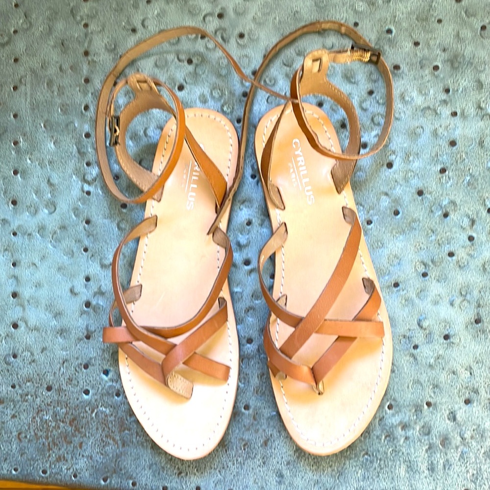 Cyrillus gladiator sandals in light brown